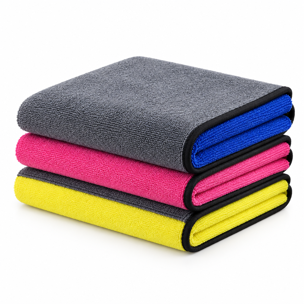 Microfiber Cleaning Towels – 450 GSM,4-Pc