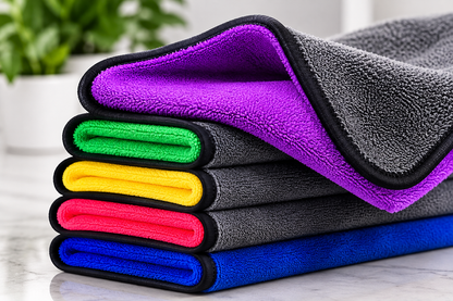 Microfiber Cleaning Towels – 450 GSM,4-Pc
