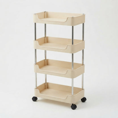 Rolling 4 layer multipurpose trolley
