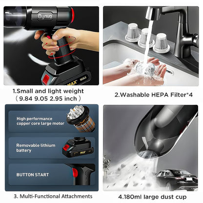 Portable car Vacuum Cleaner, 3-in-1